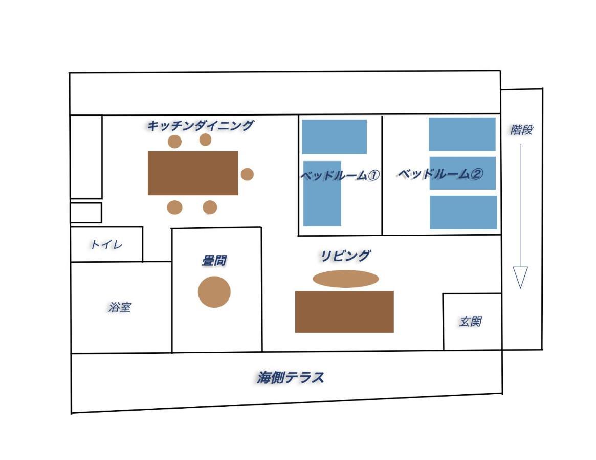 バーベキューもできる! 海と浜比嘉大橋を一望できる宿 Henza Exterior foto
